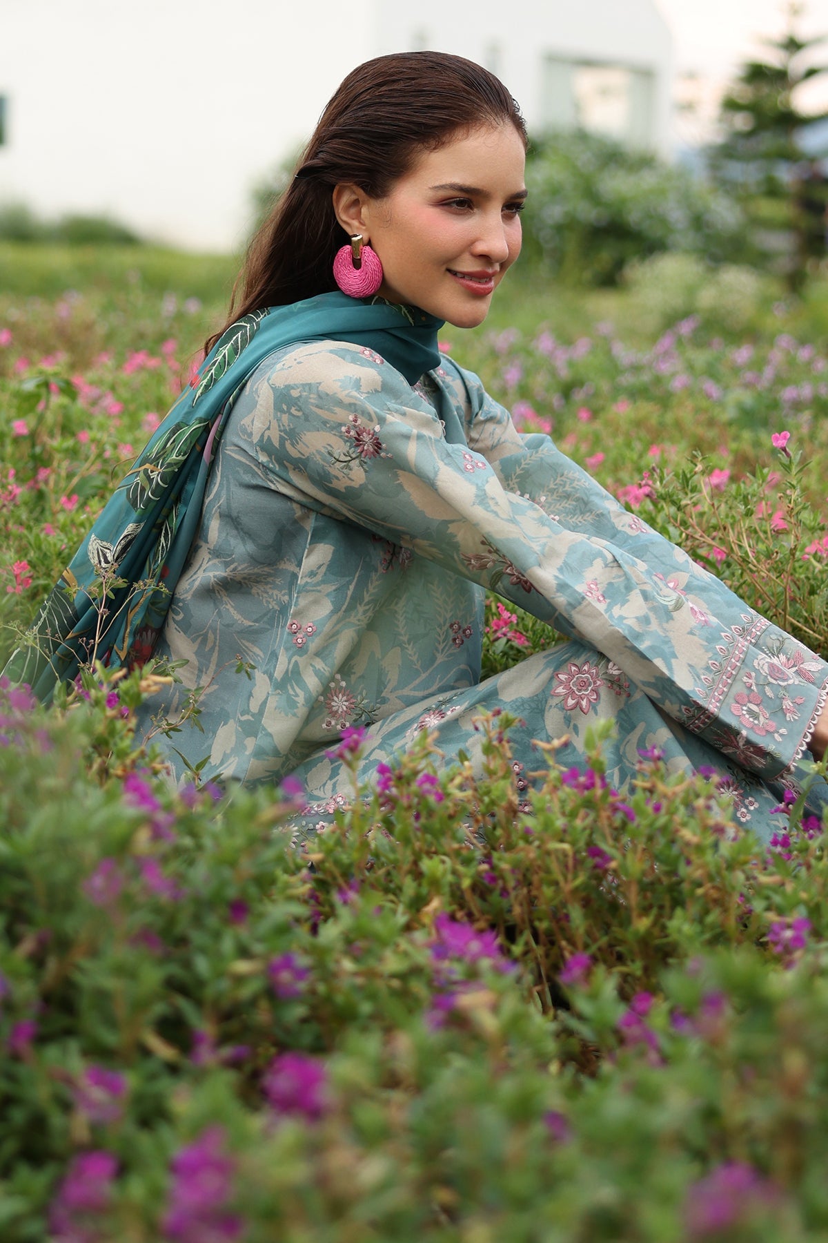 EMBROIDERED PRINTED LAWN SF-4239