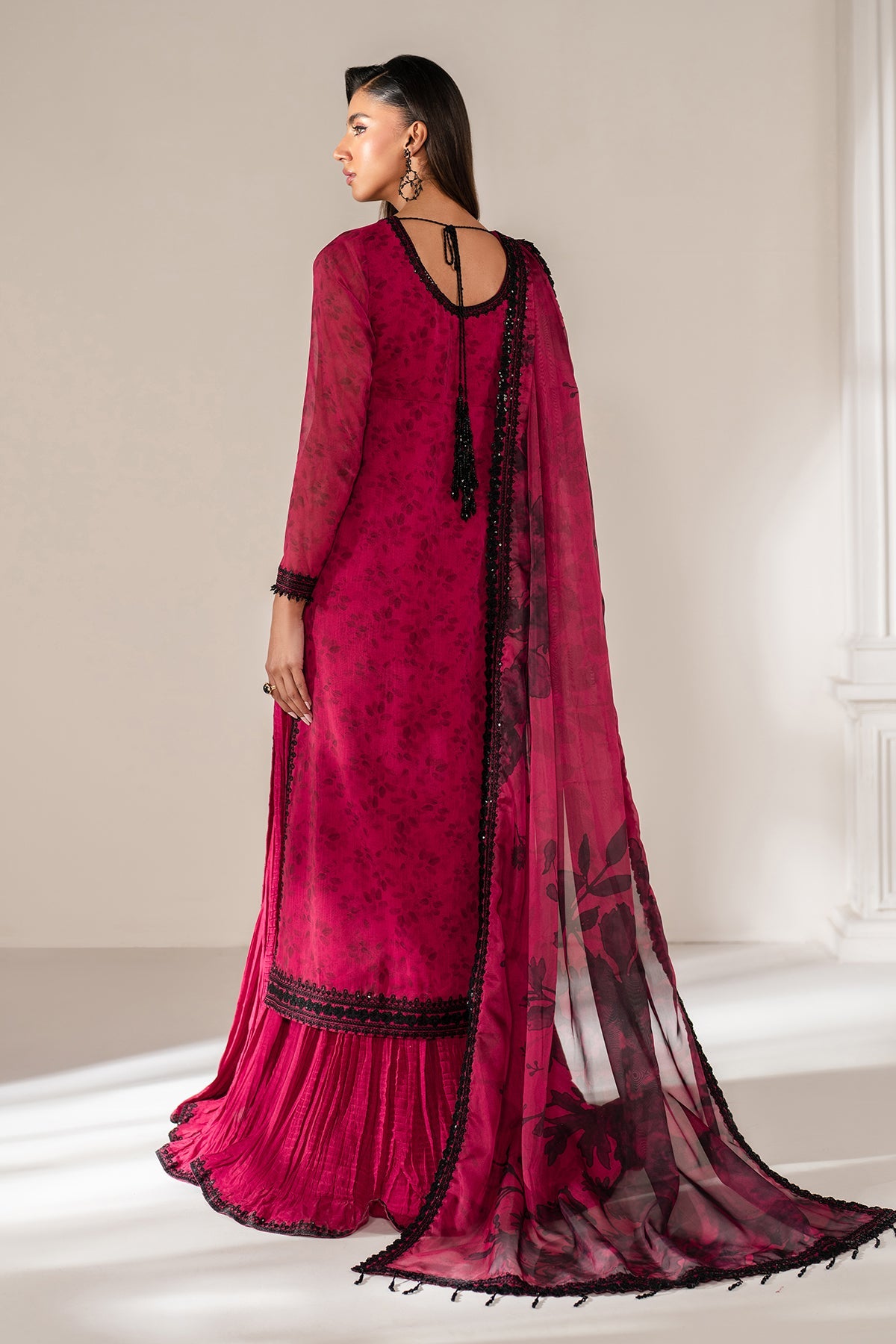 EMBROIDERED CHIFFON UF-4138