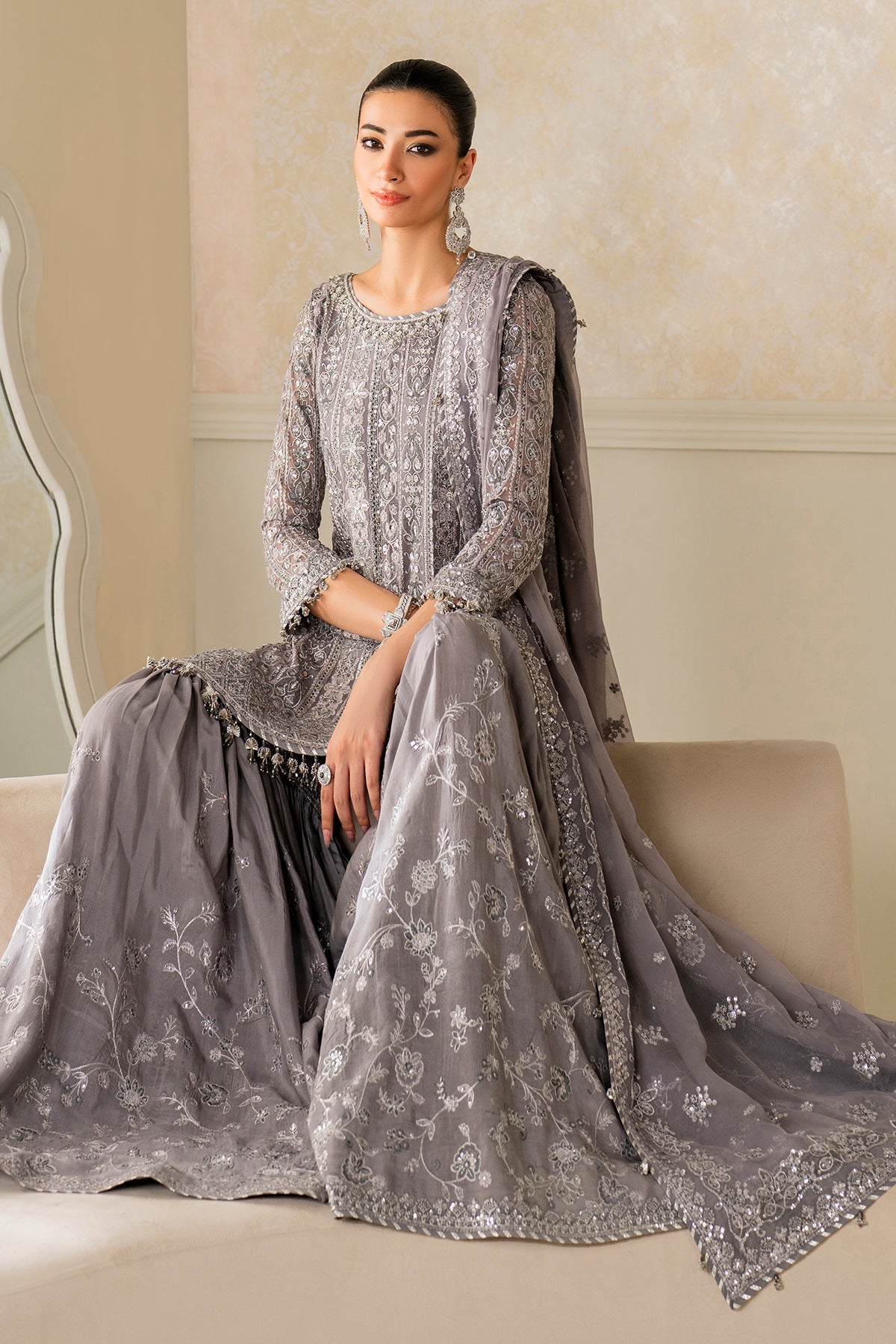 EMBROIDERED CHIFFON SF-4161