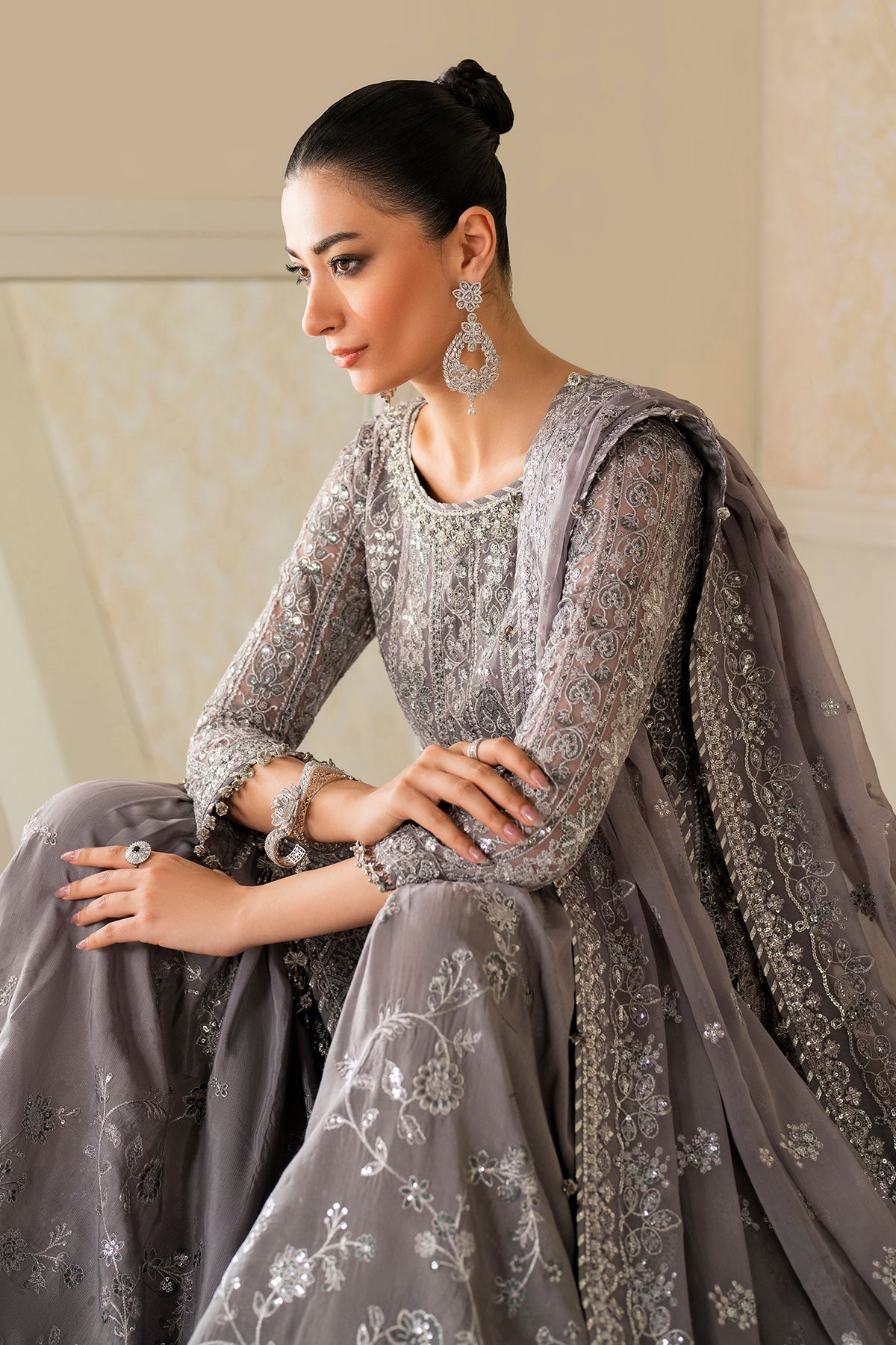 EMBROIDERED CHIFFON SF-4161