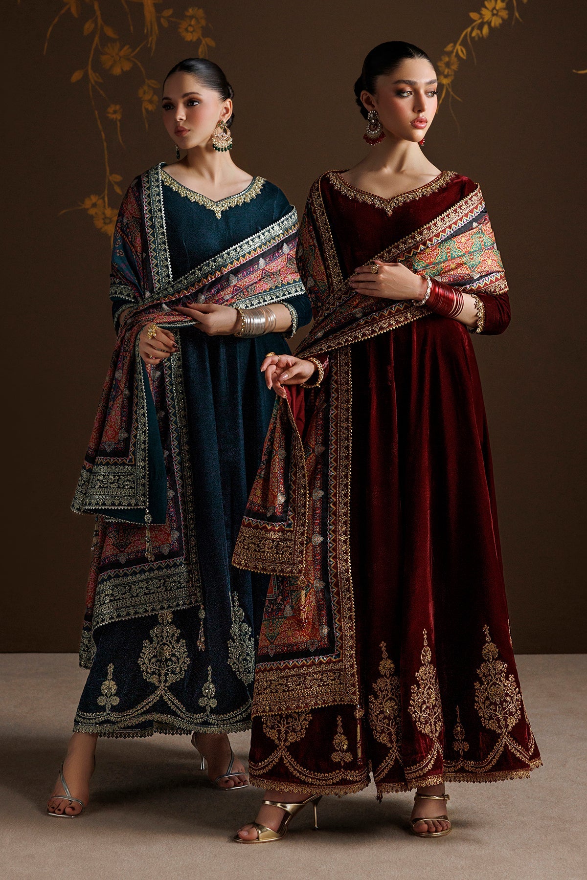 EMBROIDERED VELVET PR-1410