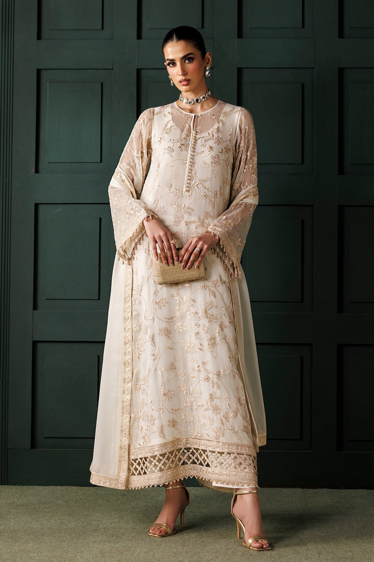 EMBROIDERED CHIFFON SF-4437