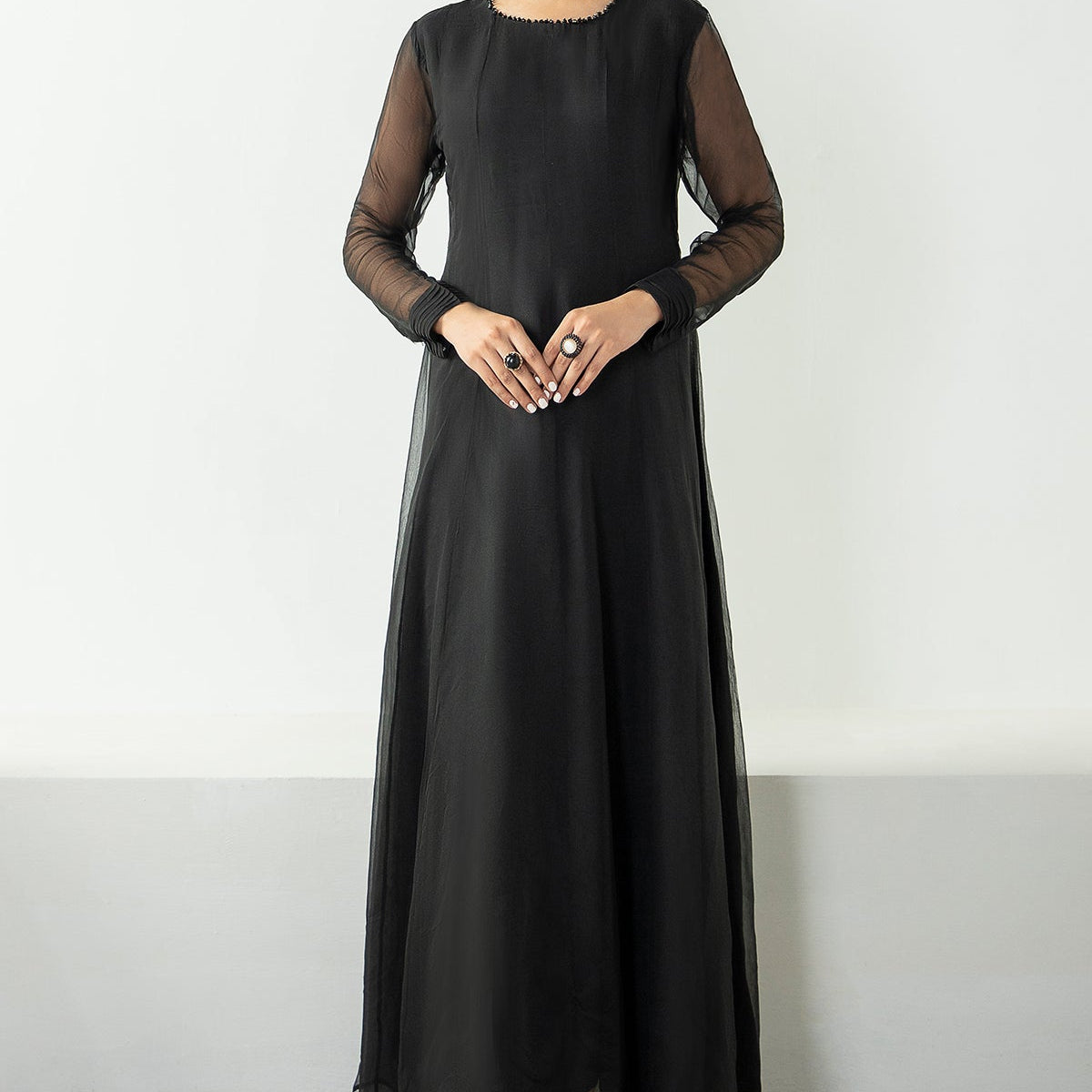 Umbrella Plain Chiffon Frock Design Anarkali Churidar Designs