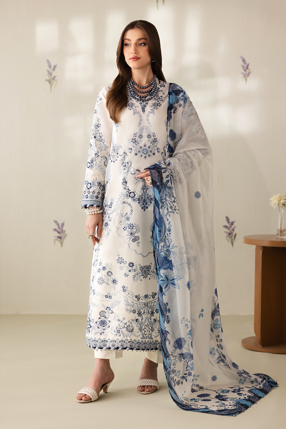 EMBROIDERED LAWN SF-4423