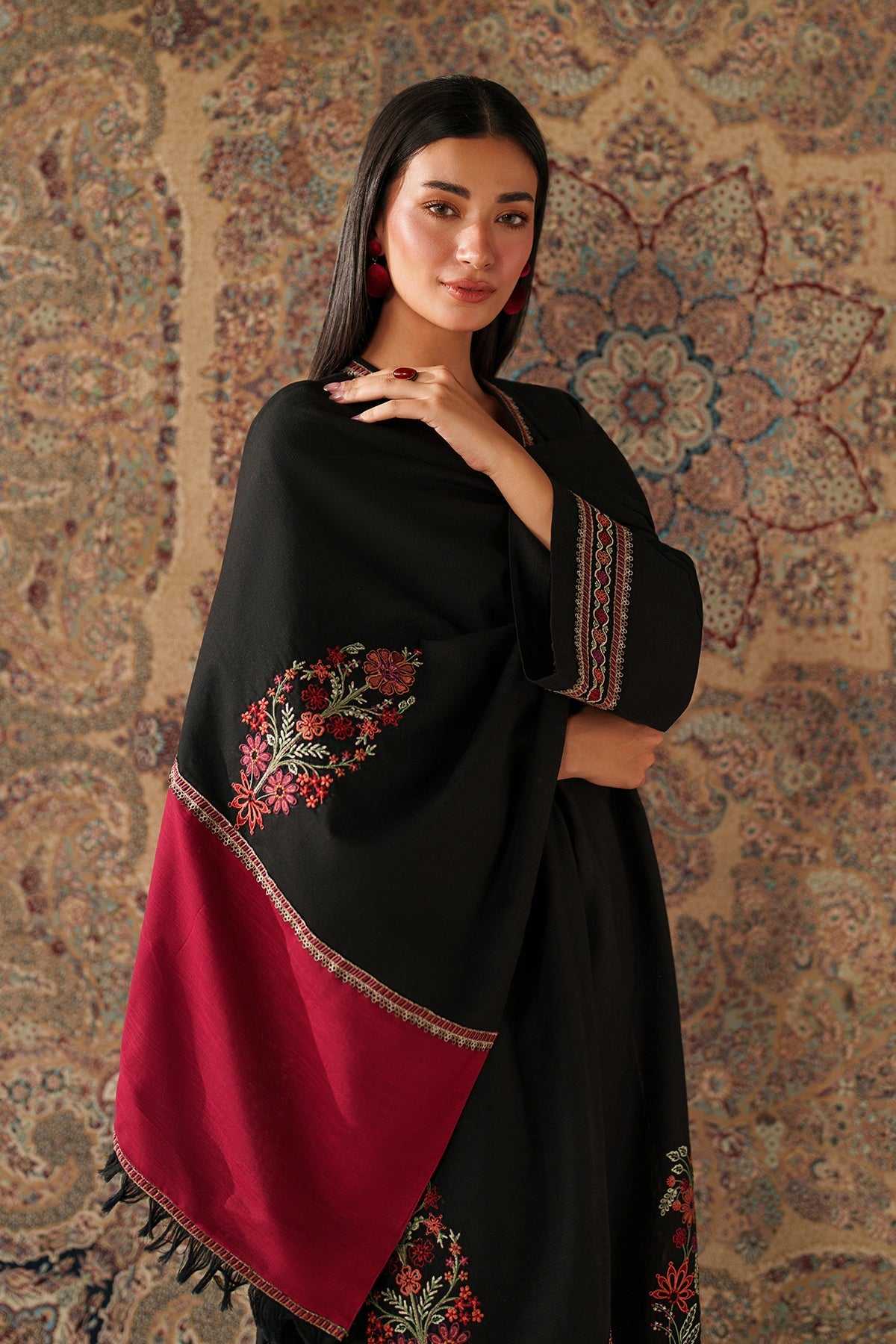 EMBROIDERED KHADDAR UF-4346