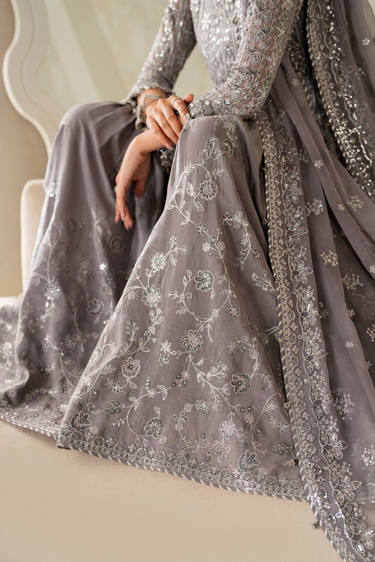 EMBROIDERED CHIFFON SF-4161