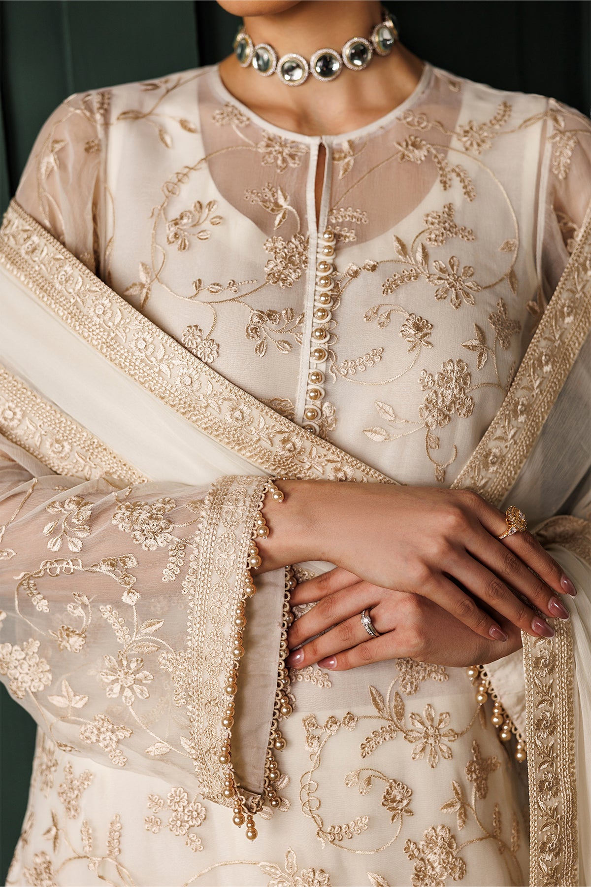 EMBROIDERED CHIFFON SF-4437