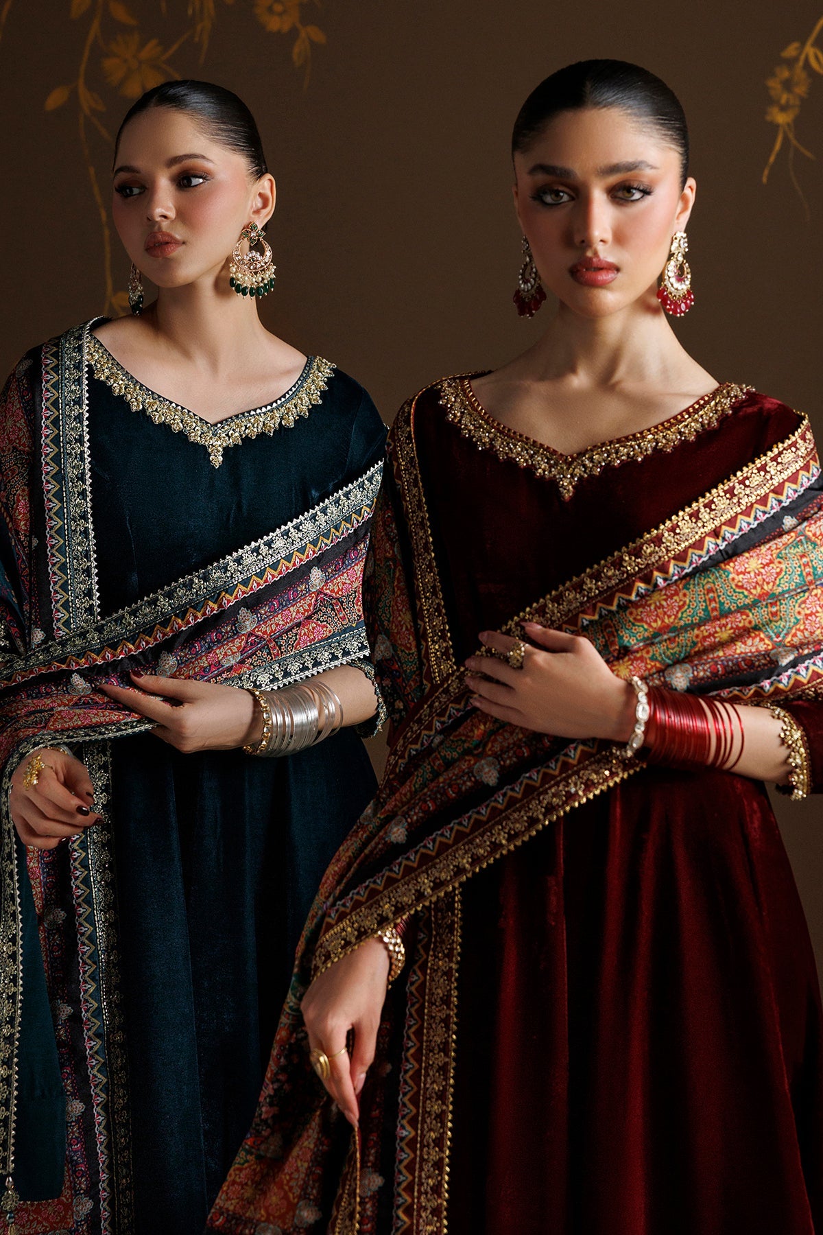 EMBROIDERED VELVET PR-1410