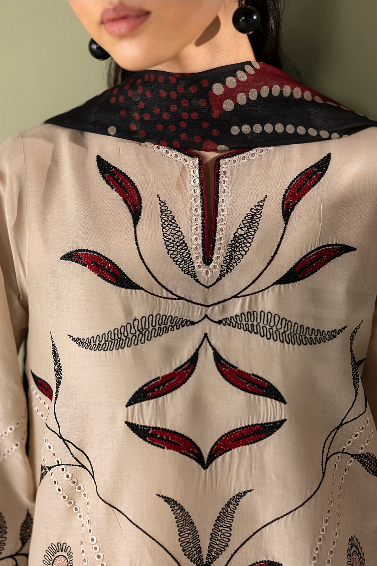 EMBROIDERED LAWN SF-4418