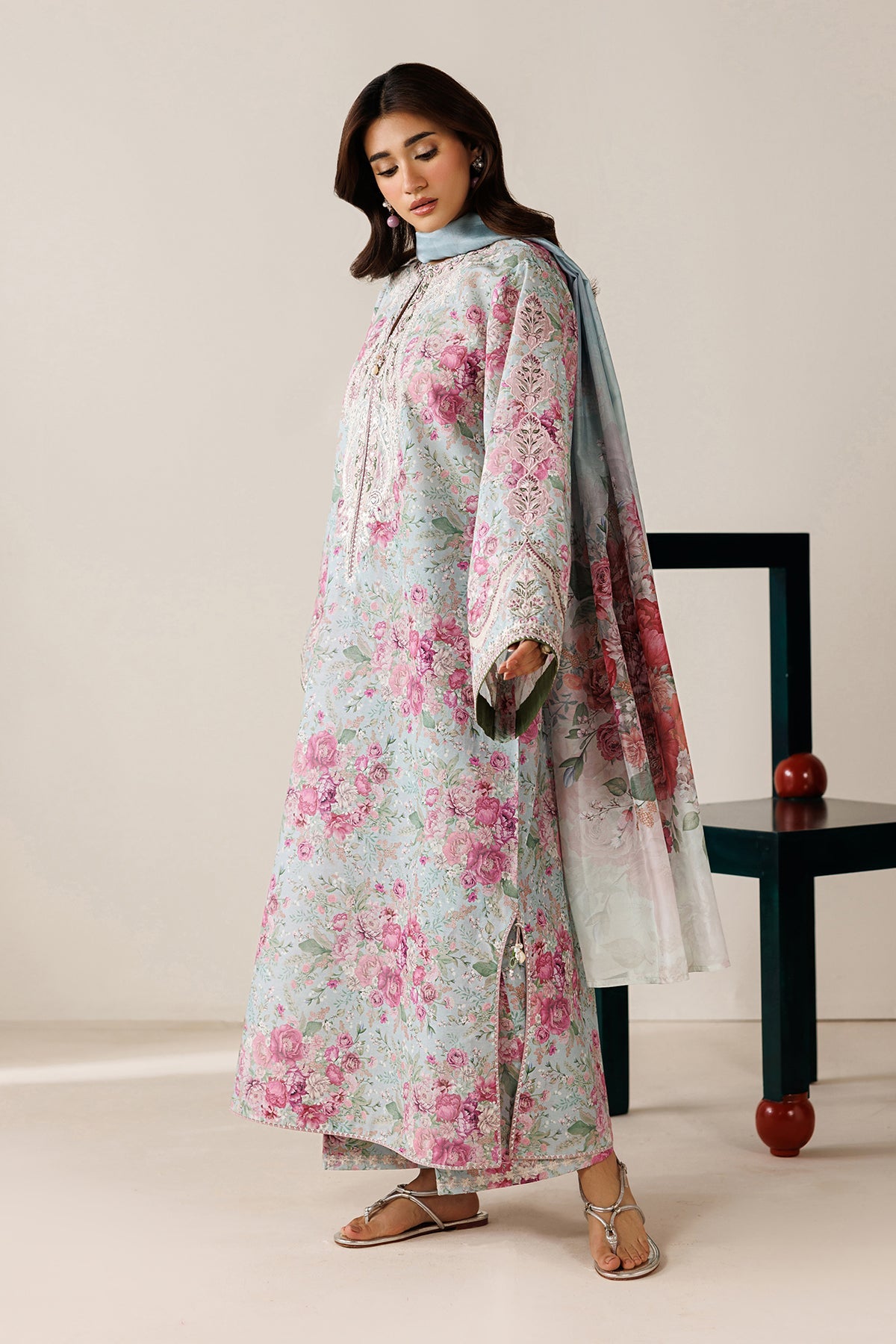 EMBROIDERED PRINTED LAWN PR-1272