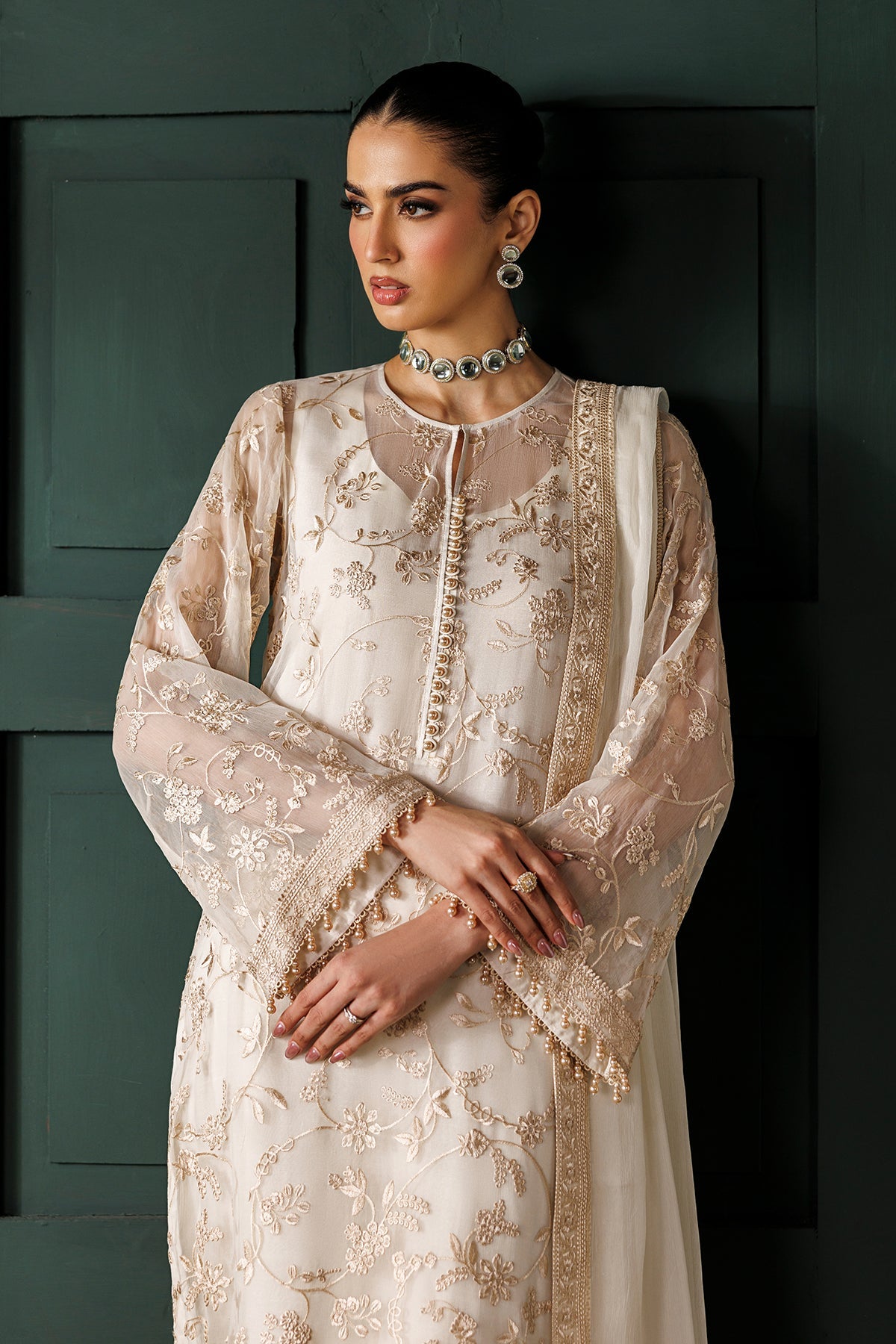 EMBROIDERED CHIFFON SF-4437
