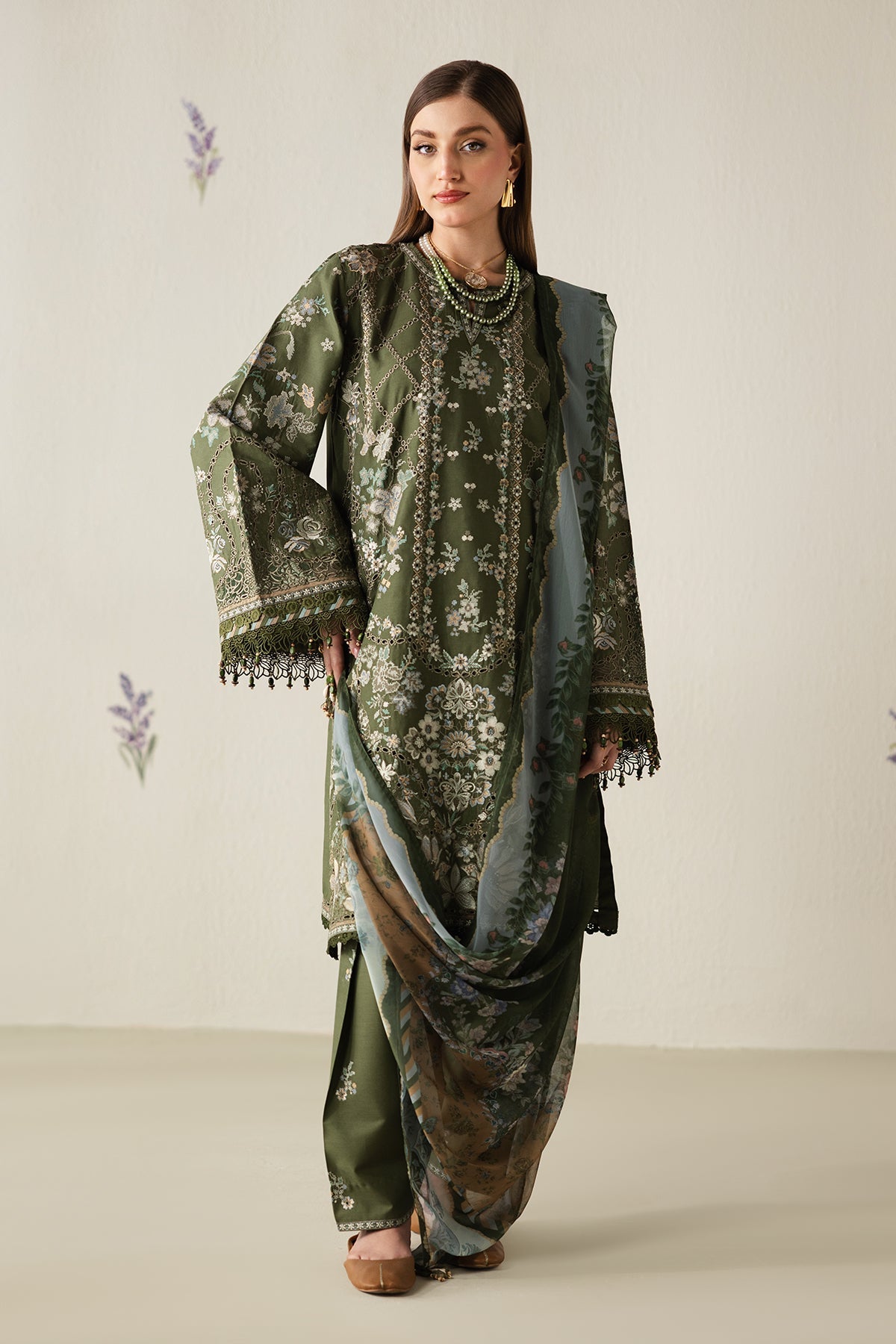 EMBROIDERED LAWN SF-4431