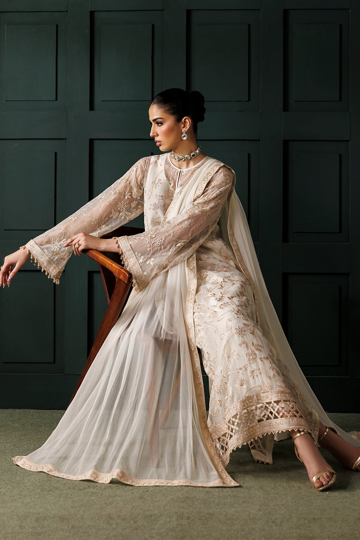 EMBROIDERED CHIFFON SF-4437