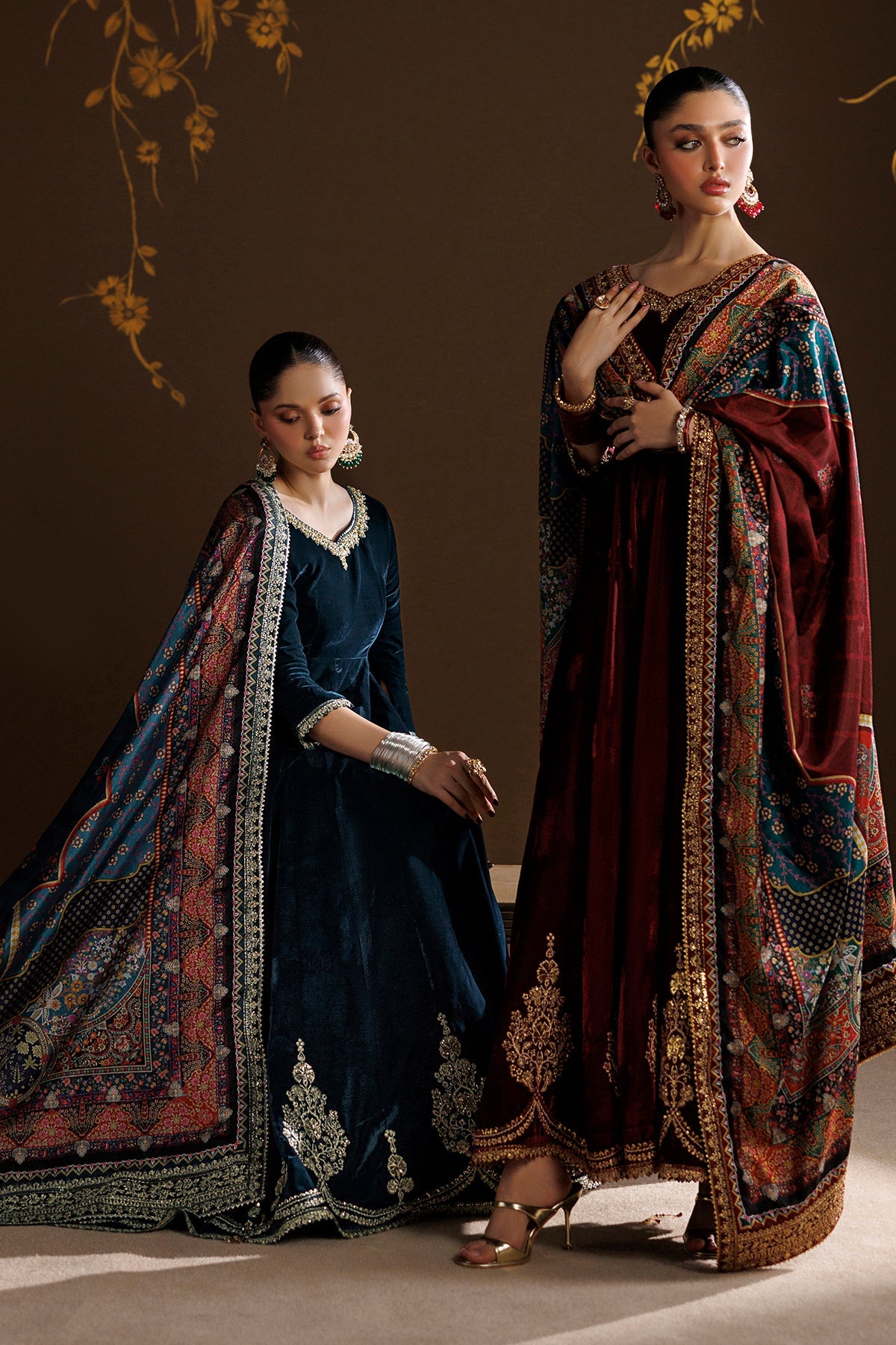 EMBROIDERED VELVET PR-1411