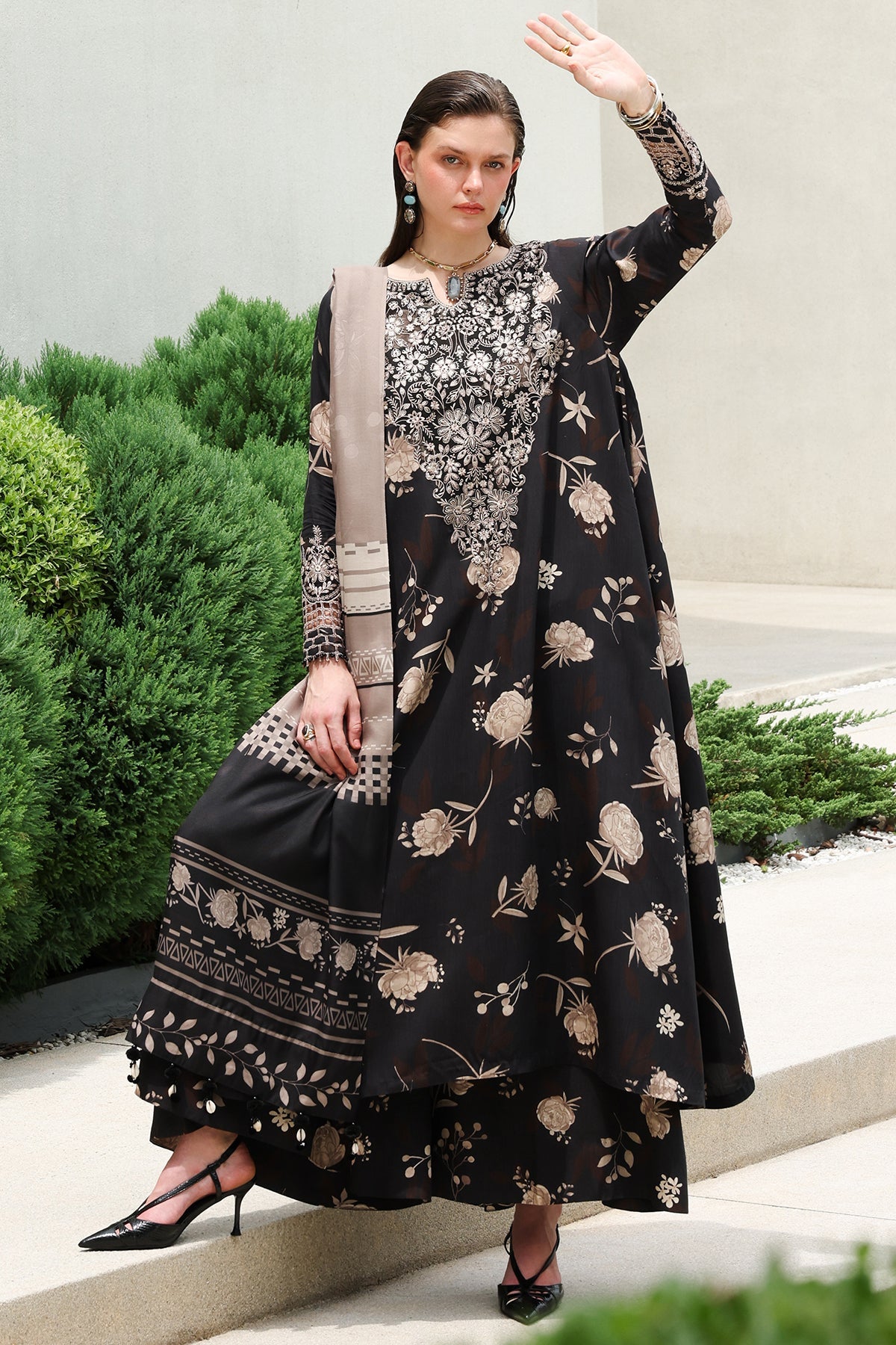 EMBRIODERED VISCOSE SILK SF-4625