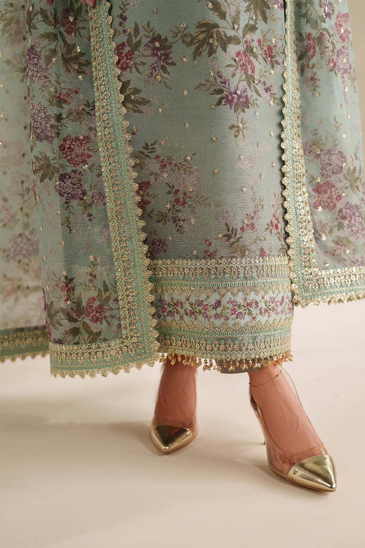 EMBROIDERED COTTON NET UF-4373