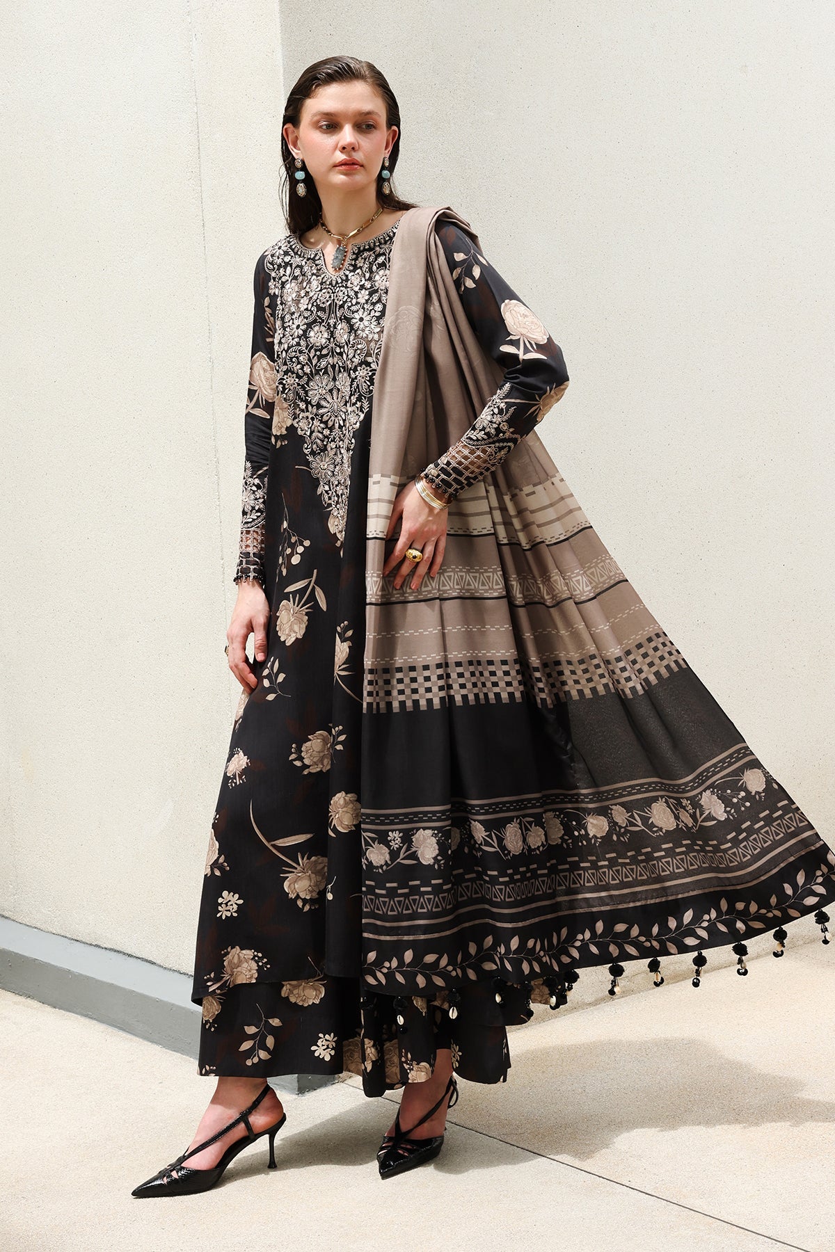 EMBRIODERED VISCOSE SILK SF-4625