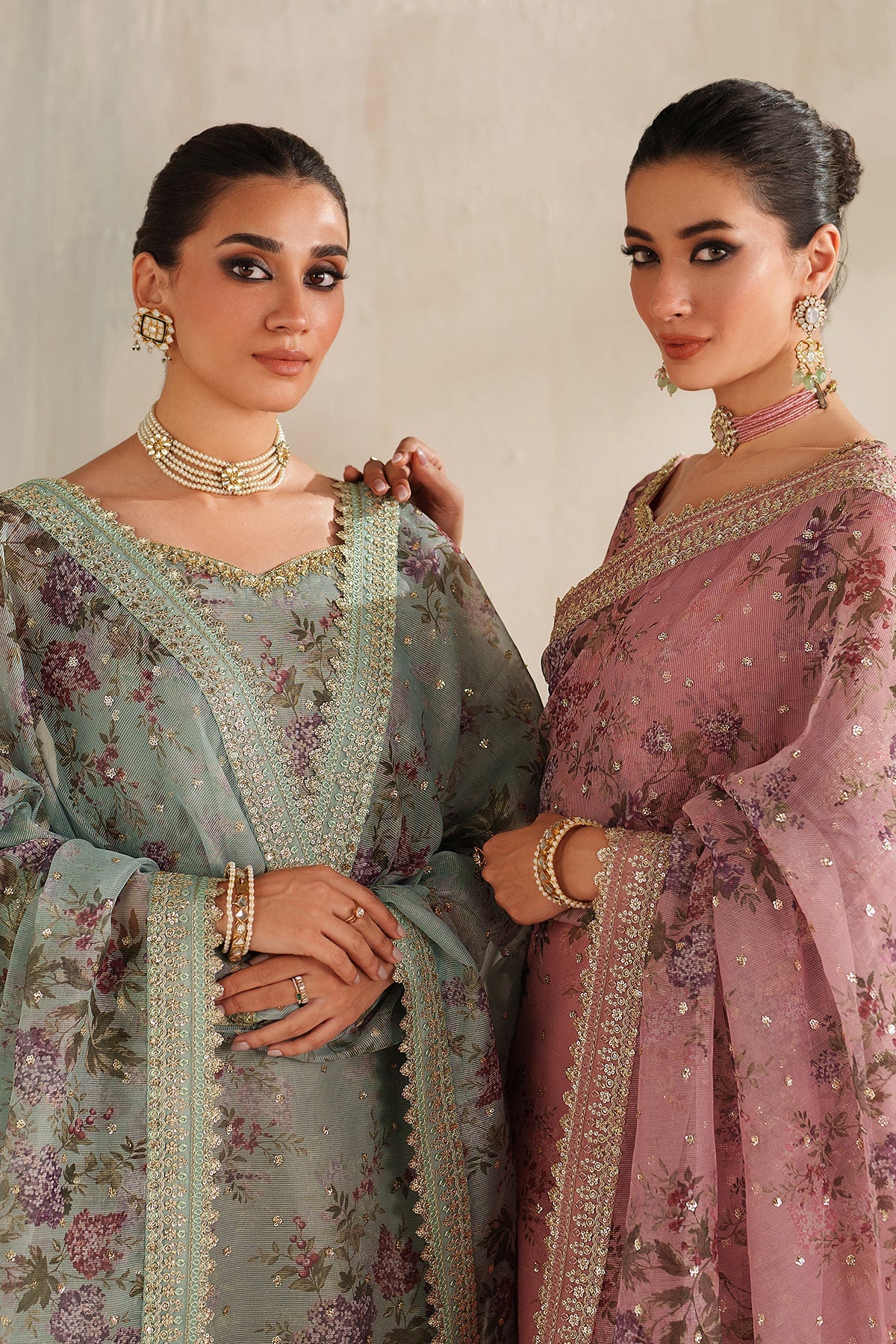 EMBROIDERED COTTON NET SF-4374