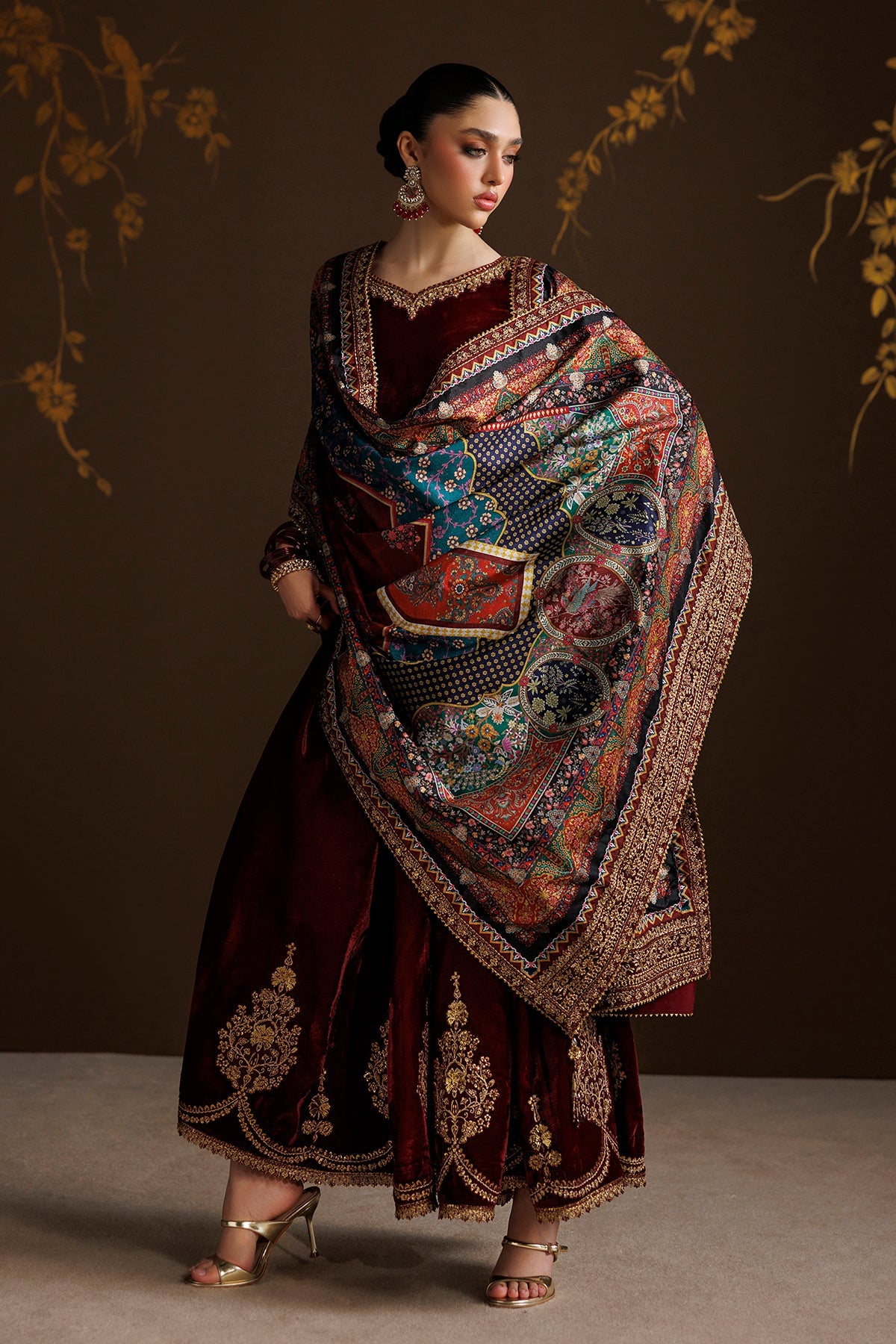 EMBROIDERED VELVET PR-1411