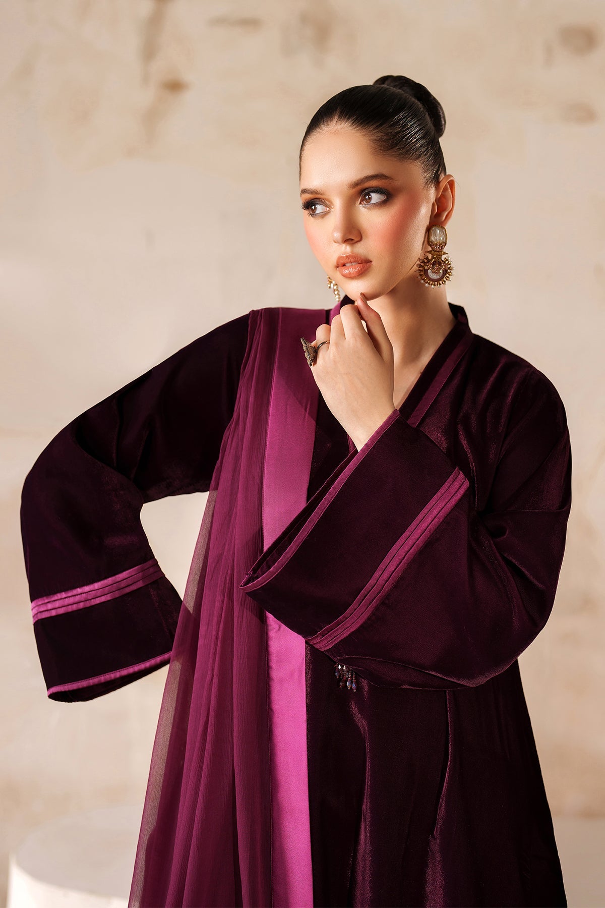 SOLID VELVET SUIT EN-1215