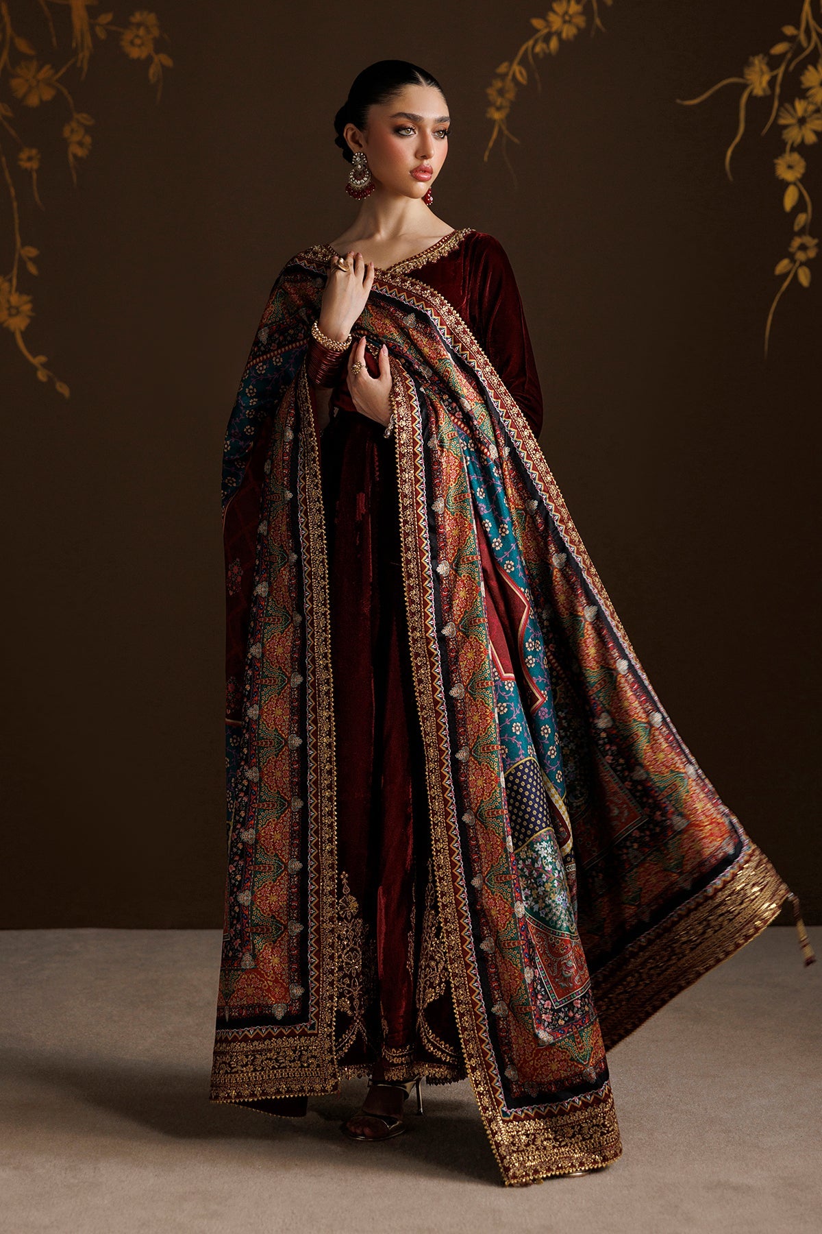 EMBROIDERED VELVET PR-1411