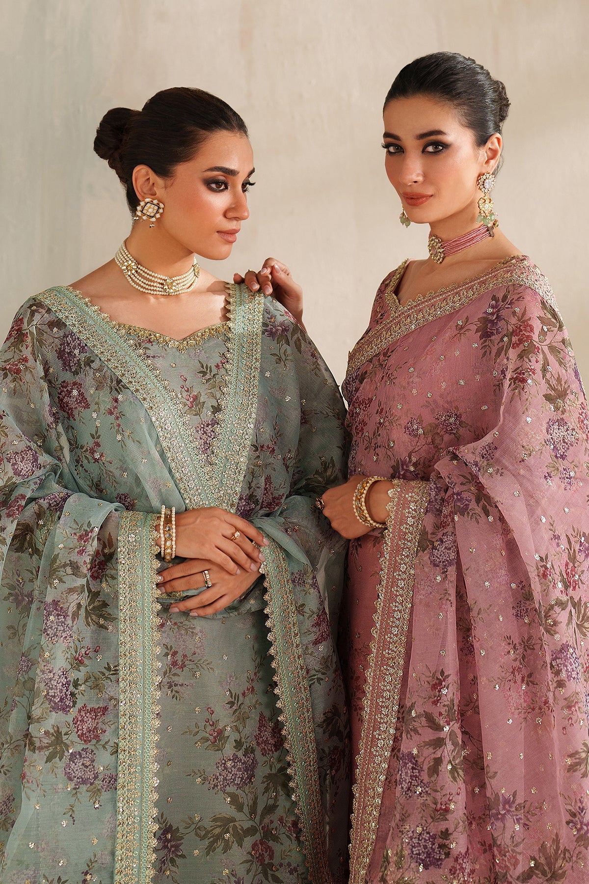 EMBROIDERED COTTON NET SF-4374