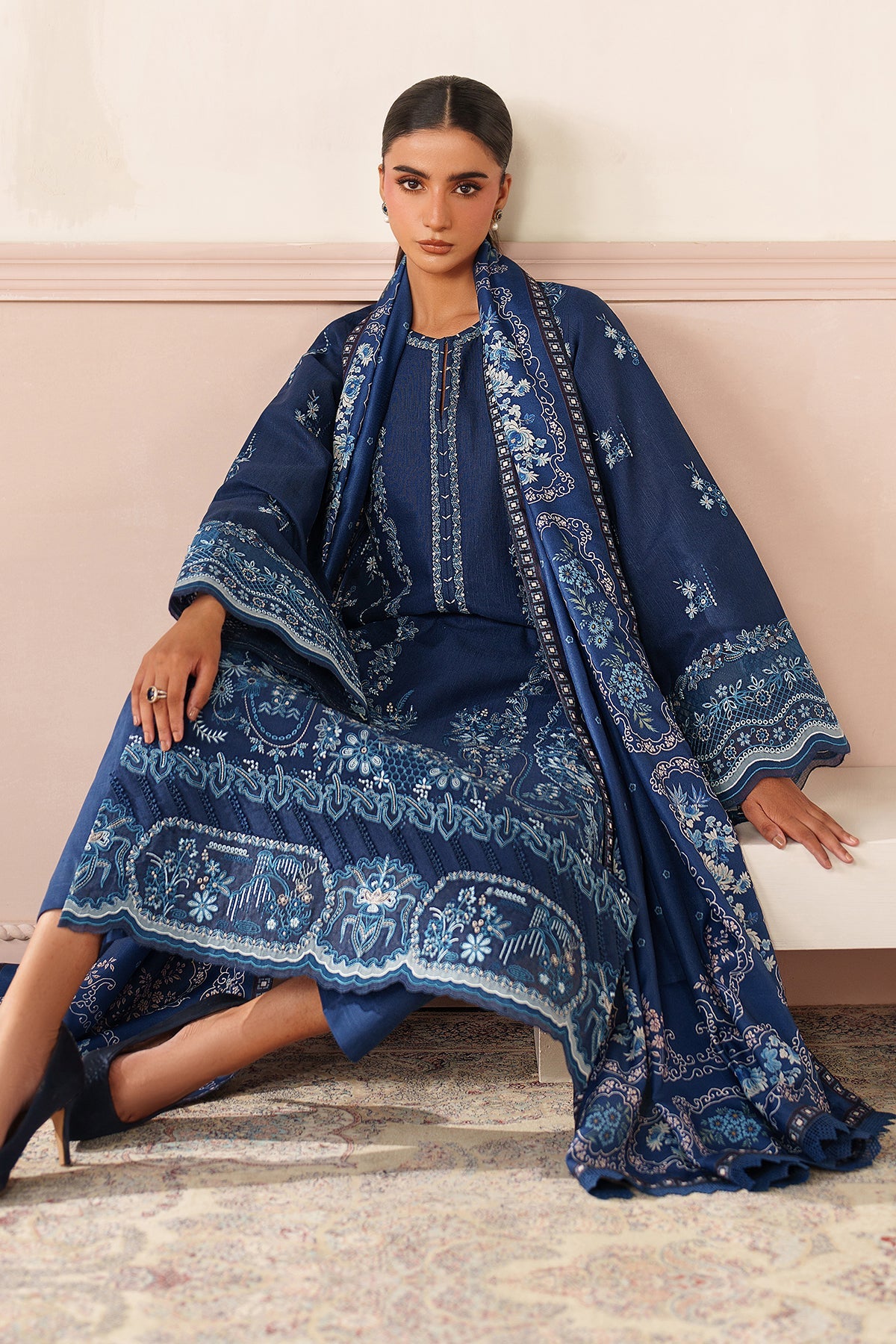 EMBROIDERED KHADDAR UF-4352