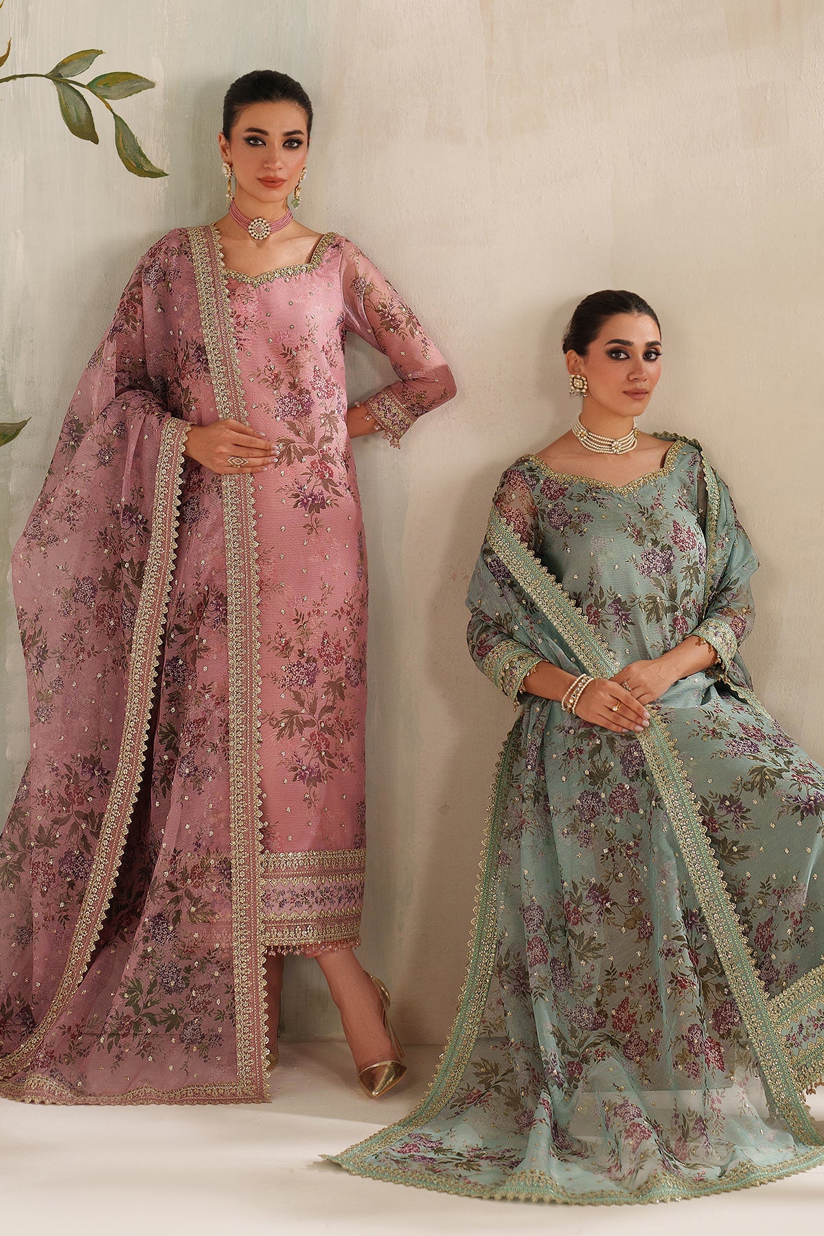 EMBROIDERED COTTON NET SF-4373