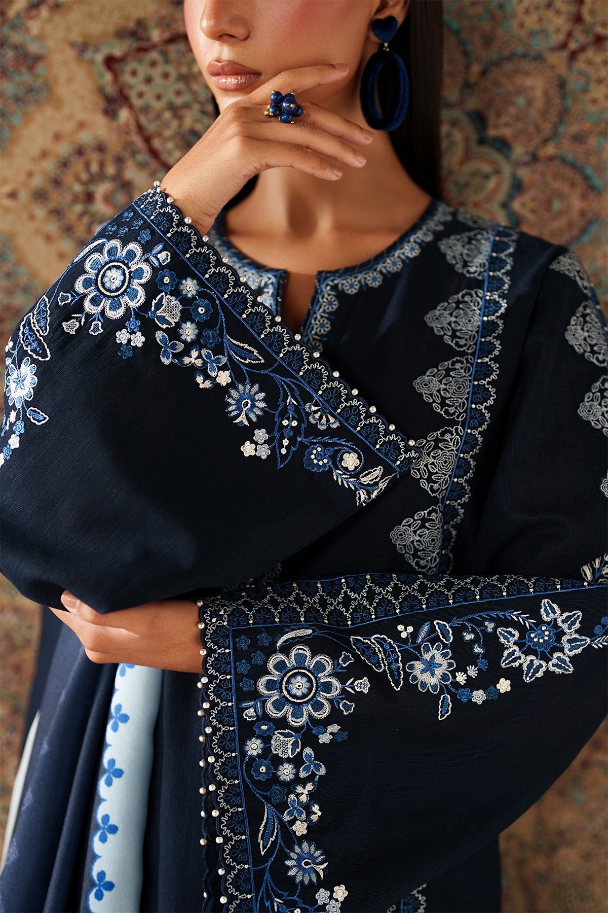 EMBROIDERED KHADDAR UF-4347