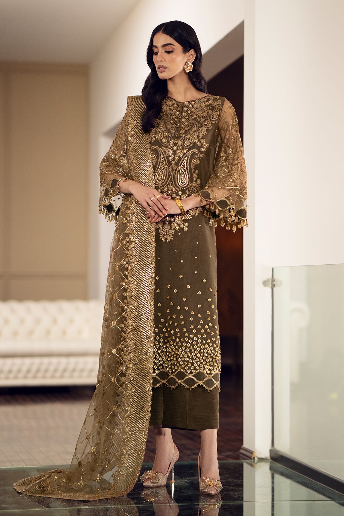 Baroque hot sale pakistani dress